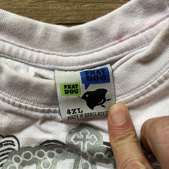 Vintage Michael Jackson King Of Pop Tribute Short Sleeve White Shirt Men 4XL - Picture 3 of 7